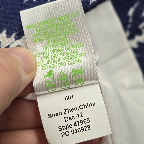 Lilly Pulitzer Blazer Womens 8 Blue Beauford Show Your Stripes Zebra Office‎ - Picture 8 of 13